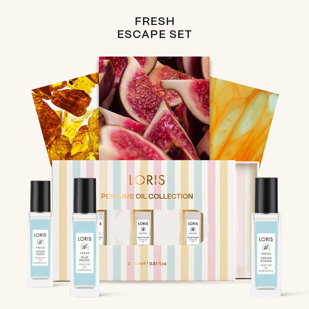 Fresh Escape Kadın Parfüm Yağı Seti – 3'lü Özel Koleksiyon