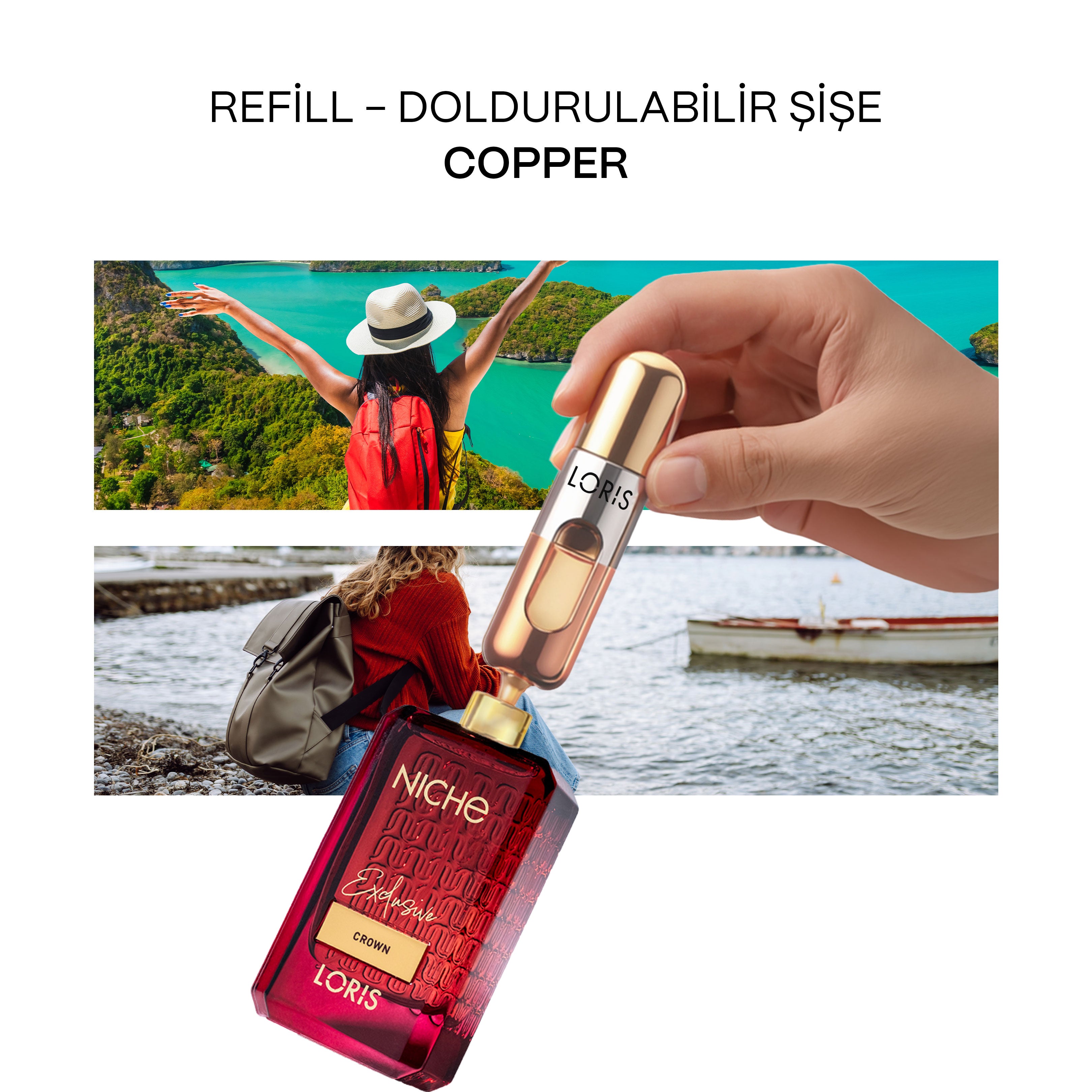 Doldurulabilir Mini Parfüm Şişesi 5 ML | Copper