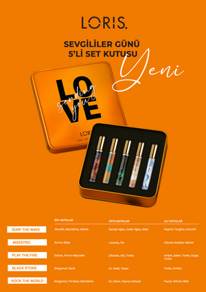 Valentine's Day 5-Piece Men's Perfume Set – Orange Collection