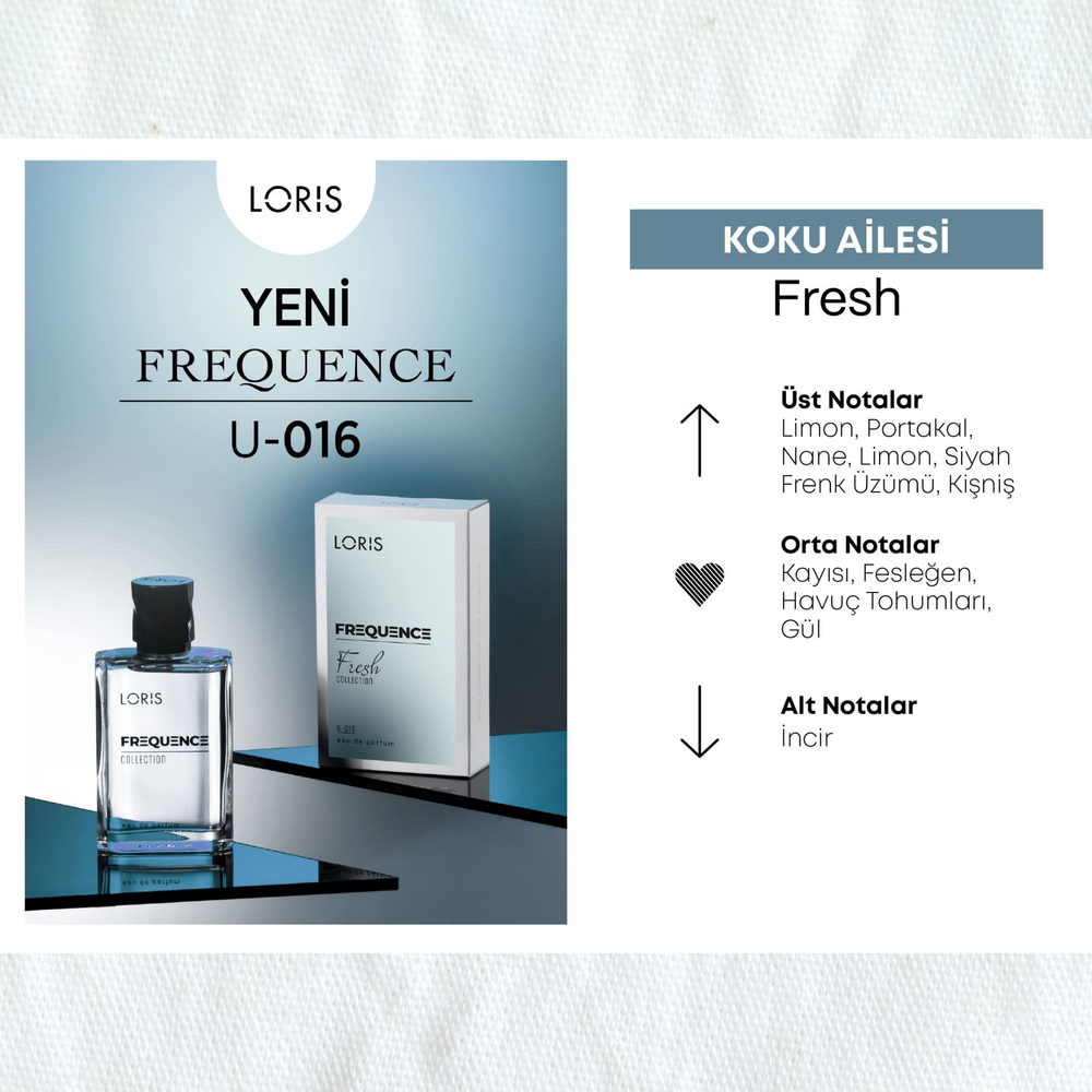 U-16 Frequence Unisex Parfüm EDP 50 ML