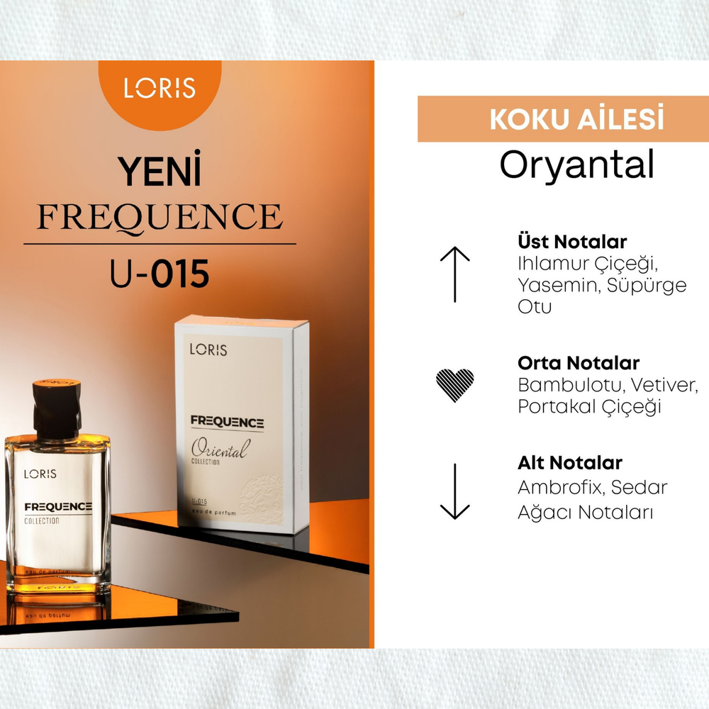 U-15 Frequence Unisex Parfüm EDP 50 ML