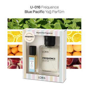 U-16 Unisex Perfume 50 ML and Blue Pacific Perfume Oil 8 ML | Special Boxed Package
