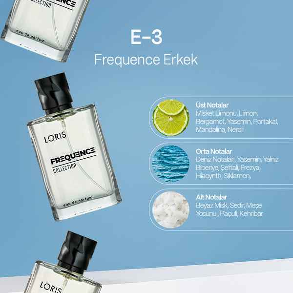 E-3 Frequence Erkek Parfüm EDP 50 ML