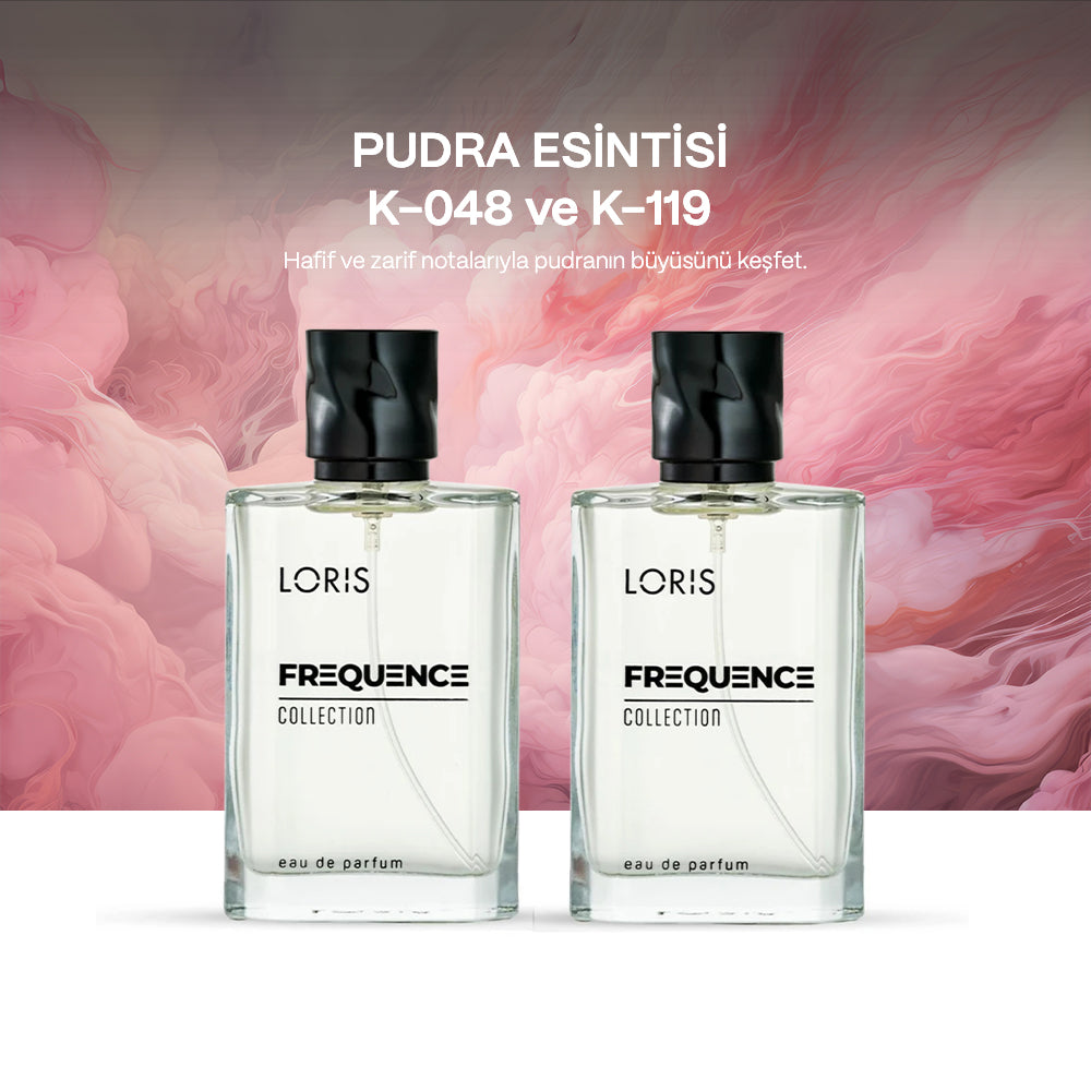 Pudra Esintisi 1 | K-048 ve K-119 Kadın Parfüm Seti