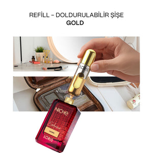 Doldurulabilir Mini Parfüm Şişesi 5 ML | Gold