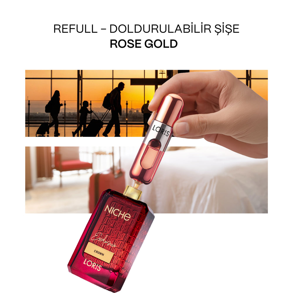 Doldurulabilir Mini Parfüm Şişesi 5 ML | Rose Gold