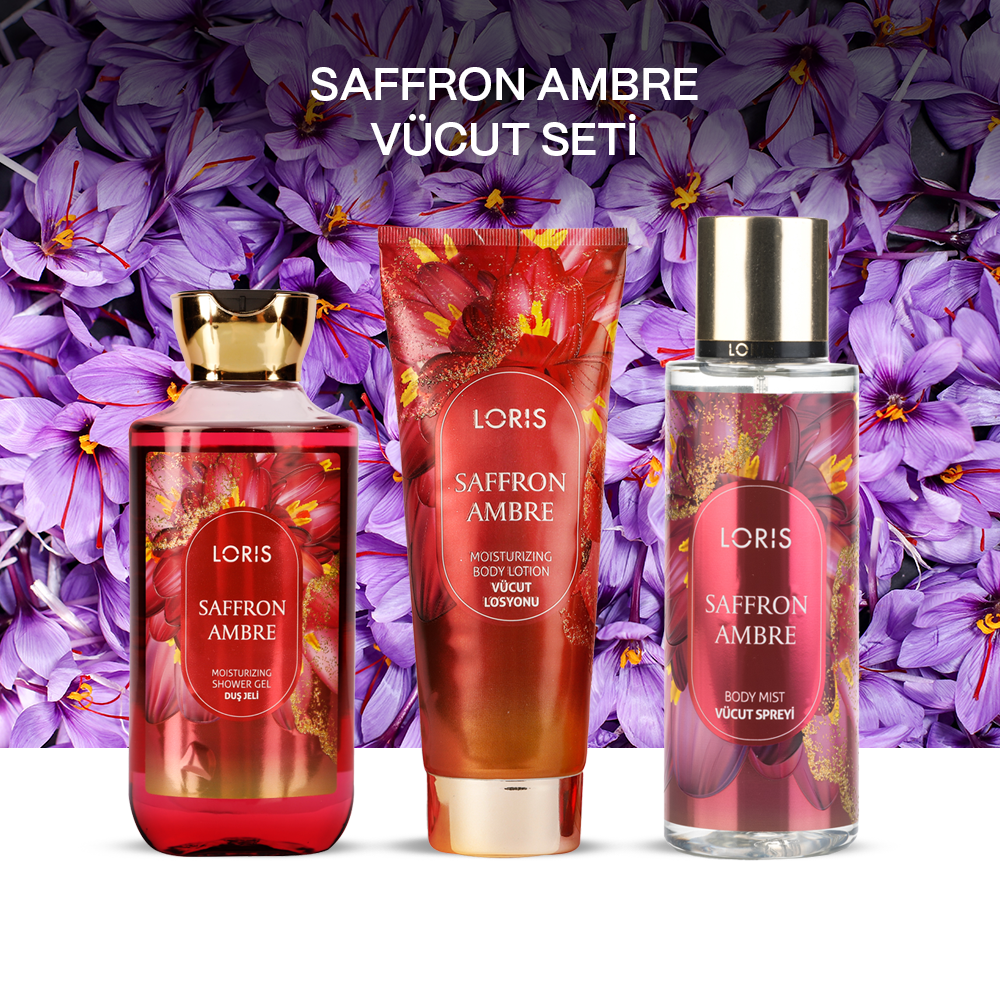 Saffron Ambre Vücut Seti