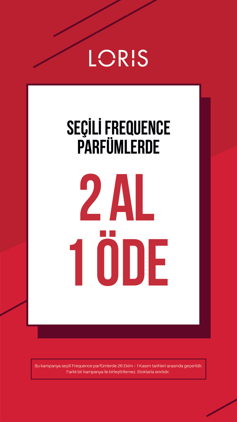 Seçili Frequence Parfümlerde 2 Al 1 Öde