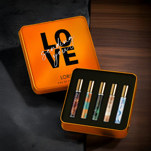 Valentine's Day 5-Piece Men's Perfume Set – Orange Collection