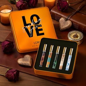 Valentine's Day 5-Piece Men's Perfume Set – Orange Collection