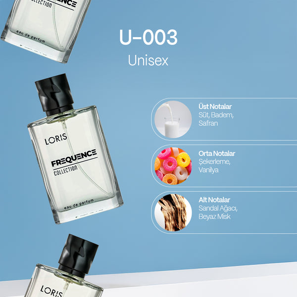 U-3 Frequence Unisex Parfüm EDP 50 ML