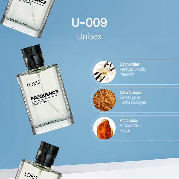 U-9 Frequence Unisex Parfüm EDP 50 ML