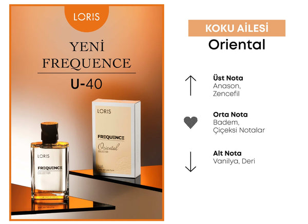 U-40 Frequence Unisex Parfüm EDP 50 ML