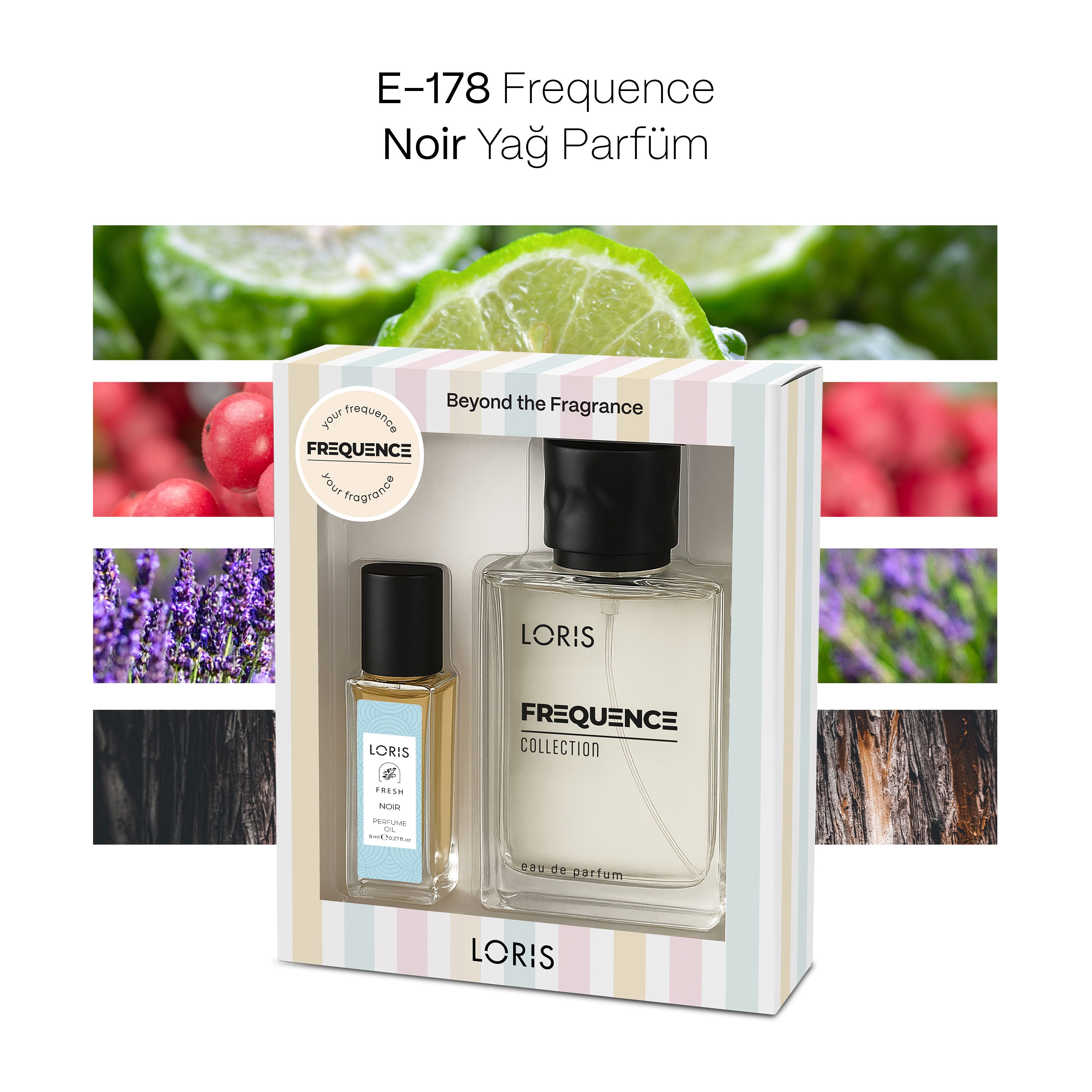 E-178 Men's Perfume 50 ML and Noir Perfume Oil 8 ML Set | Special Boxe