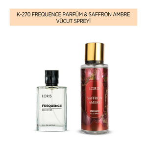 K-270 Kadın Parfüm & Saffron Ambre Vücut Spreyi